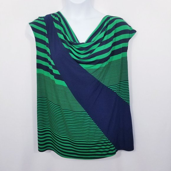 Carole Little Tops - Vintage Carole Little Drape Front Top - 2X - VGC